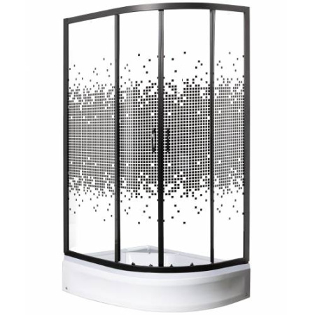 Душевой уголок МОНОМАХ 90/70/180 МЗ BL L с поддоном