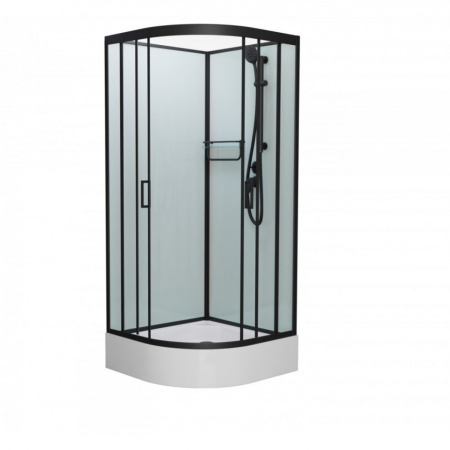 Душевая кабина Frank F400/1 Black 100x100 без крыши Душевая кабина Frank F400/1 Black 100x100 без крыши