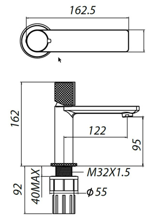 Смеситель Allen Brau Liberty 5.33001-31 черный матовый