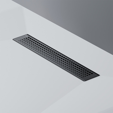 Трап для душа Am.Pm MasterFlow 40 W01SC-P11-040-01BM с Черной матовой решеткой Cut Gradient