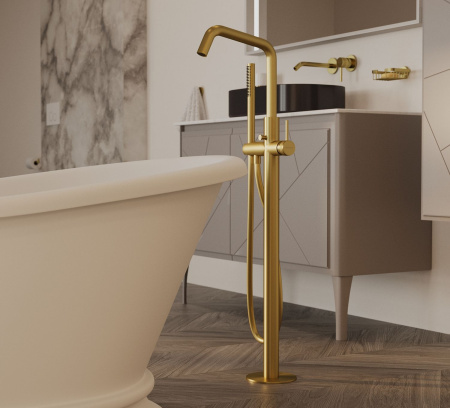 Смеситель Allen Brau Priority 5.31008-GB (с внутренней частью) золото