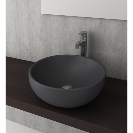 Раковина Berges MASCON Ø 45 см, матовый антрацит(181022)