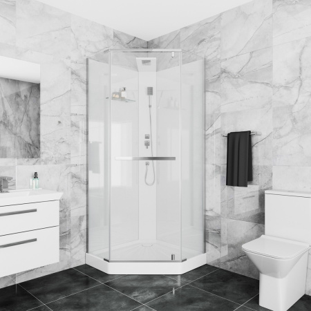 Душевая кабина Ceruttispa Chika 90T без крыши Душевая кабина Ceruttispa Chika 90T без крыши