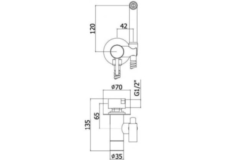 Смеситель Paffoni Tweet Round ZDUP110NO (с внутренней частью)