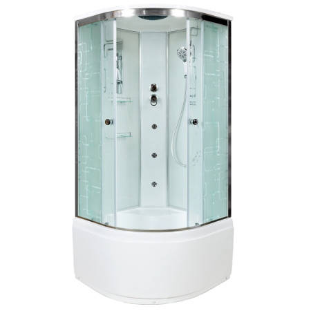 Душевая кабина Deto EM 4510 с гидромассажем 100х100 Душевая кабина Deto EM 4510 с гидромассажем 100х100