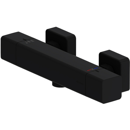 Смеситель для душа Damixa Gala 536000300 с термостатом Черный матовый Смеситель для душа Damixa Gala 536000300 с термостатом Черный матовый