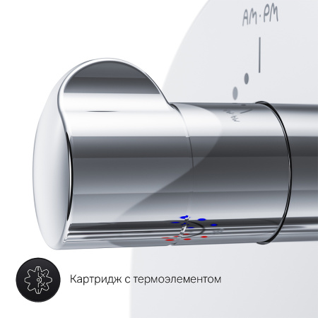 Смеситель для душа AM.PM Gem F9085500 с термостатом Хром