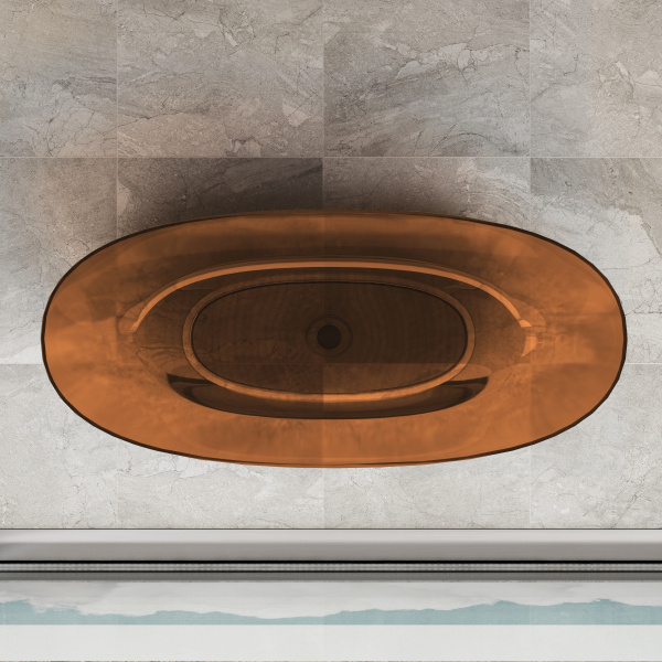 Ванна Vincea VBT-6T01BR, 1700*750*550, цвет янтарь