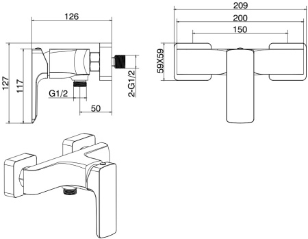 Смеситель Allen Brau Infinity 5.21010-00 хром