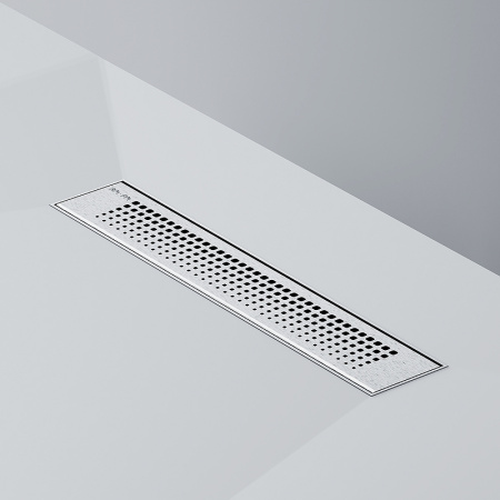 Трап для душа Am.Pm PrimeFlow 40 W02SC-P11-040-01SB с решеткой Хром матовый Cut Gradient