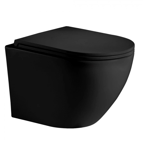 Комплект Weltwasser 10000011352 подвесной унитаз Merzbach 043 MT-BL + инсталляция Marberg 410 + кнопка MAR 410 RD MT-BL