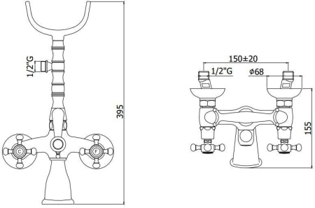 Смеситель Paffoni Belinda FBLV022BR