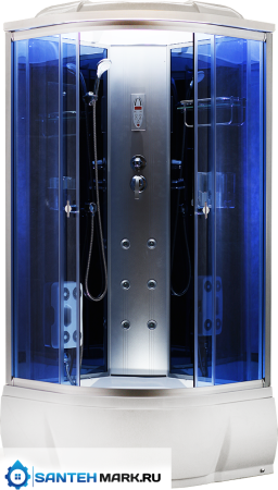 Душевая кабина Aquacubic 3302А blue mirror