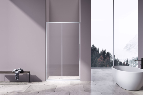 Душевая дверь в нишу Vincea Slim-N VDS-4SN130CL, 1300, хром, стекло прозрачное