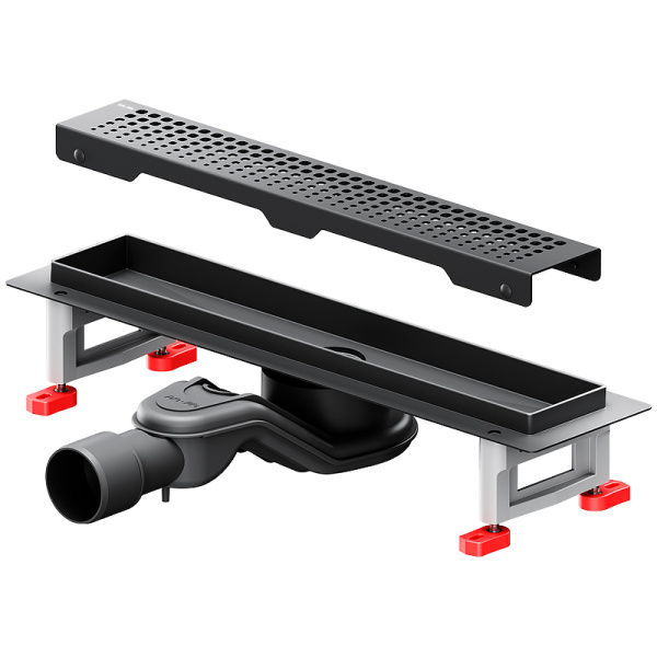 Трап для душа Am.Pm MasterFlow 40 W01SC-P11-040-01BM с Черной матовой решеткой Cut Gradient