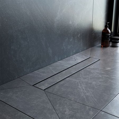 Трап для душа Am.Pm PrimeFlow 50 W02SC-U11-050-04BM с Черной матовой решеткой / под плитку Tile