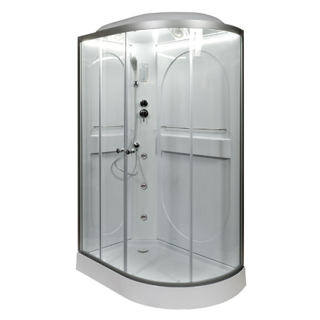 Душевая кабина DTO L 602 L LED+GM 120x80 с гидромассажем Душевая кабина DTO L 602 L LED+GM 120x80 с гидромассажем