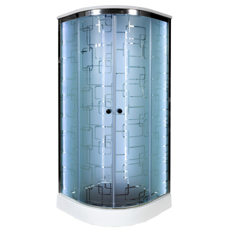 Душевая кабина DTO EM 1510 LED стандартная 100х100