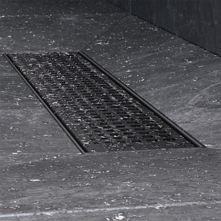 Трап для душа Am.Pm MasterFlow 40 W01SC-P11-040-01BM с Черной матовой решеткой Cut Gradient