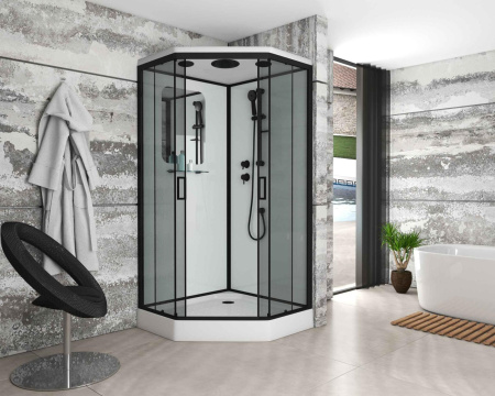 Душевая кабина Niagara Premium NG-6902-01D BLACK 100x100