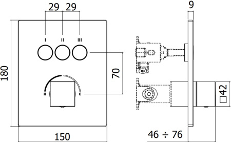 Смеситель Paffoni Compact Box CPM519NO