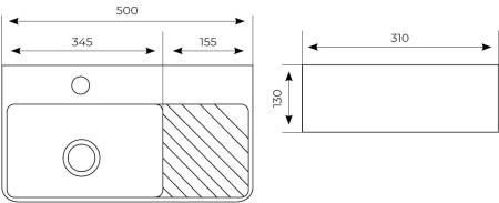 Раковина Aquanet Comfort-2 50 Раковина Aquanet Comfort-2 50