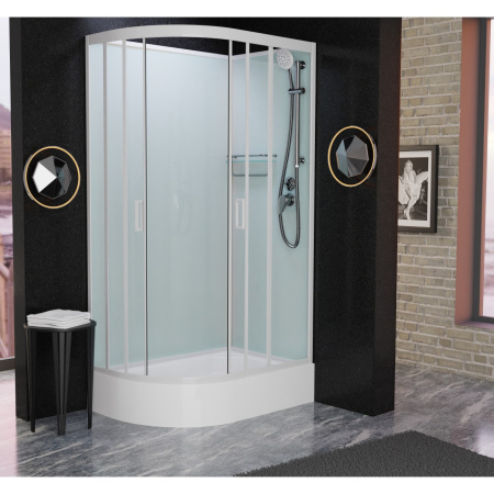 Душевая кабина Frank F412/1R White 120x80