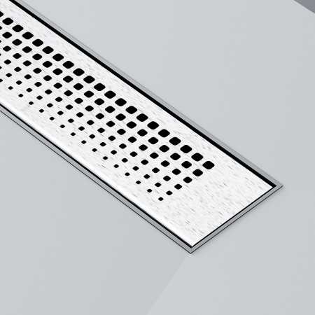 Трап для душа Am.Pm PrimeFlow 40 W02SC-P11-040-01SB с решеткой Хром матовый Cut Gradient