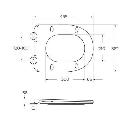 Унитаз BelBagno TRE-TOR BB673CP-MN-TOR/SC со смывом "Торнадо", с сиденьем дюропласт soft close, P-trap