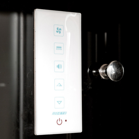 Душевая кабина DTO B 01S EL BLACK 100x100 с электрикой Душевая кабина DTO B 01S EL BLACK 100x100 с электрикой