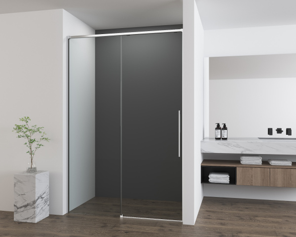 Душевая дверь в нишу Vincea Ultima VDS-7UL100CL, 1000, хром, стекло прозрачное