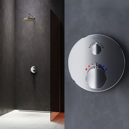 Смеситель для душа AM.PM Gem F9085500 с термостатом Хром