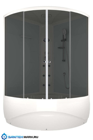 Душевая кабина Domani-Spa Vitality high  с гидромассажем светлые стенки прозрачные стекла Душевая кабина Domani-Spa Vitality high  с гидромассажем светлые стенки прозрачные стекла