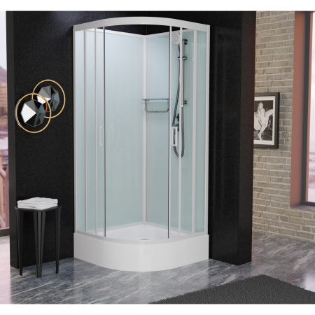 Душевая кабина Frank F400/1 White 100x100 без крыши