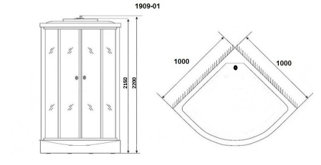 Душевая кабина Niagara Ultra NG-1909-01 100x100