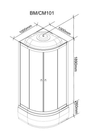 Душевая кабина Parly BM101T Душевая кабина Parly BM101T