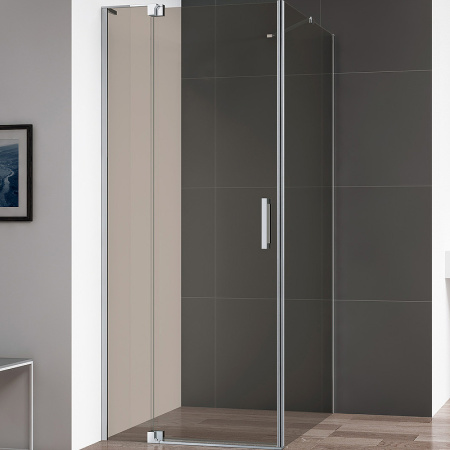 Душевой уголок Cezares Slider 80x90 SLIDER-AH-1-90-70/80-BR-Cr профиль Хром стекло бронзовое без поддона