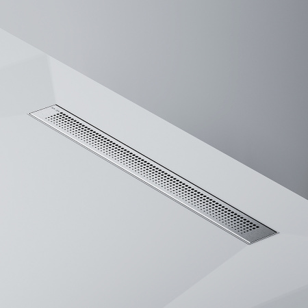 Трап для душа Am.Pm PrimeFlow 70 W02SC-P11-070-01SB с решеткой Хром матовый Cut Gradient