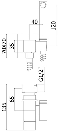 Смеситель Paffoni Tweet Square ZDUP112NO Смеситель Paffoni Tweet Square ZDUP112NO
