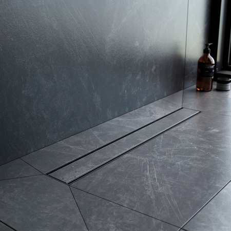 Трап для душа Am.Pm PrimeFlow 60 W02SC-U11-060-04BM с Черной матовой решеткой / под плитку Tile