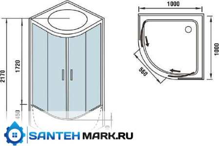 Душевая кабина WeltWasser WW500 Halle 1002 Душевая кабина WeltWasser WW500 Halle 1002