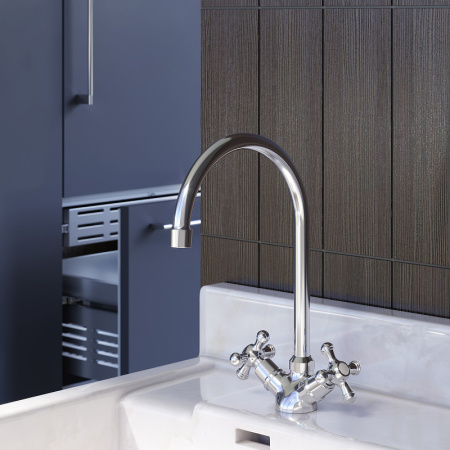 Смеситель для кухонной мойки Damixa Retro 230000000 Хром Смеситель для кухонной мойки Damixa Retro 230000000 Хром