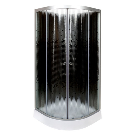 Душевая кабина DTO L 809 N GM BLACK 90x90 с гидромассажем