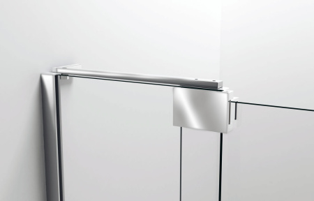 Душевая дверь в нишу Vincea Extra VDP-1E9010CLGM, 900/1000, вороненая сталь, стекло прозрачное