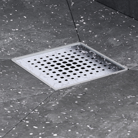 Трап для душа Am.Pm MasterFlow 10 W01BD-P11-010-01SB с решеткой Хром матовый Cut Gradient