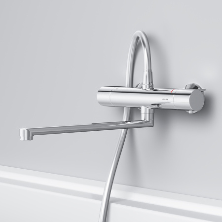 Смеситель Am.Pm X-Joy F85A50900 универсальный с термостатом Хром Смеситель Am.Pm X-Joy F85A50900 универсальный с термостатом Хром