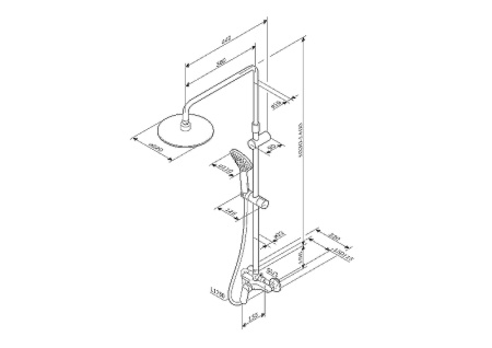 Душевая система AM.PM Sunny F0785C800 Хром