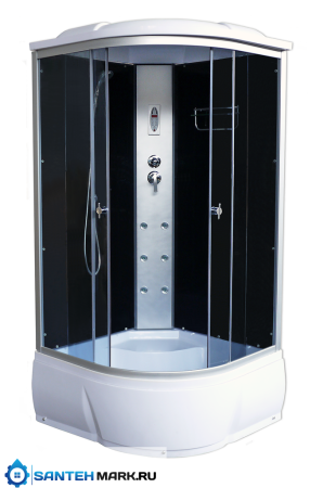 Душевая кабина Aquacubic 3103B grey black 100х100