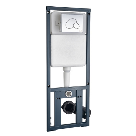 Комплект (инсталляция+унитаз+кнопка) WeltWasser MARBERG 410 + BAARBACH 004 GL-WT + MAR 410 RD