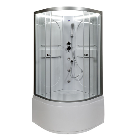 Душевая кабина DTO L 610 N LED+GM 100x100 с гидромассажем